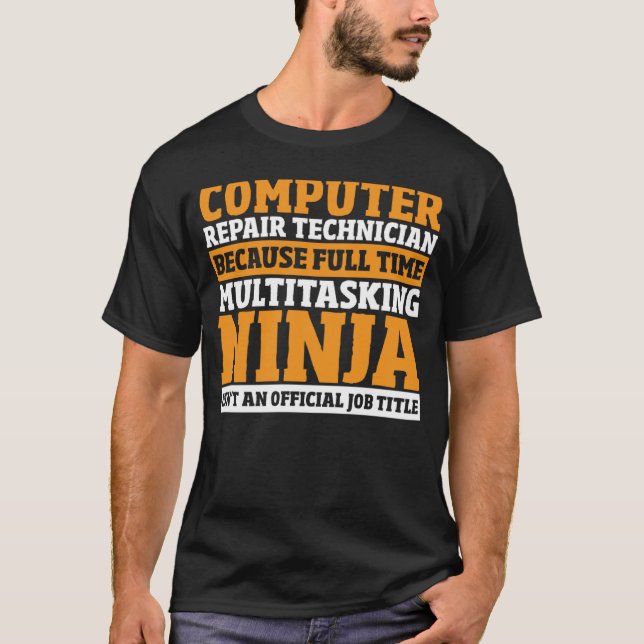 PC-Spezialist Computer Nerd Computerreparaturtechn T-Shirt (Vorderseite)