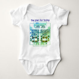 PCB Printed Circuit Board Platinen-Shirt mit Plan Baby Strampler