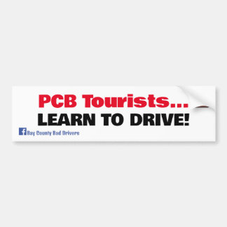 PCB Touristen - Fahren lernen Autoaufkleber