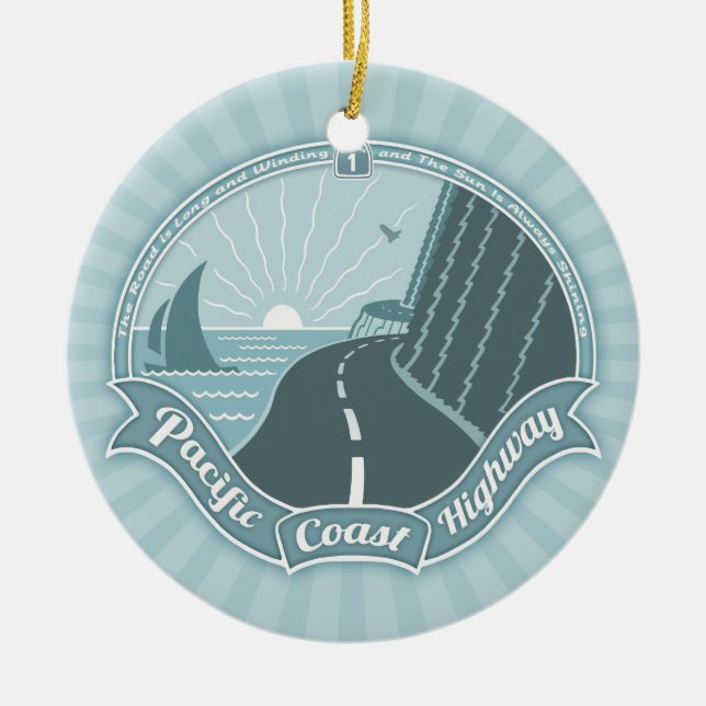 PCH wickelndes Glänzen Keramikornament (Vorne)