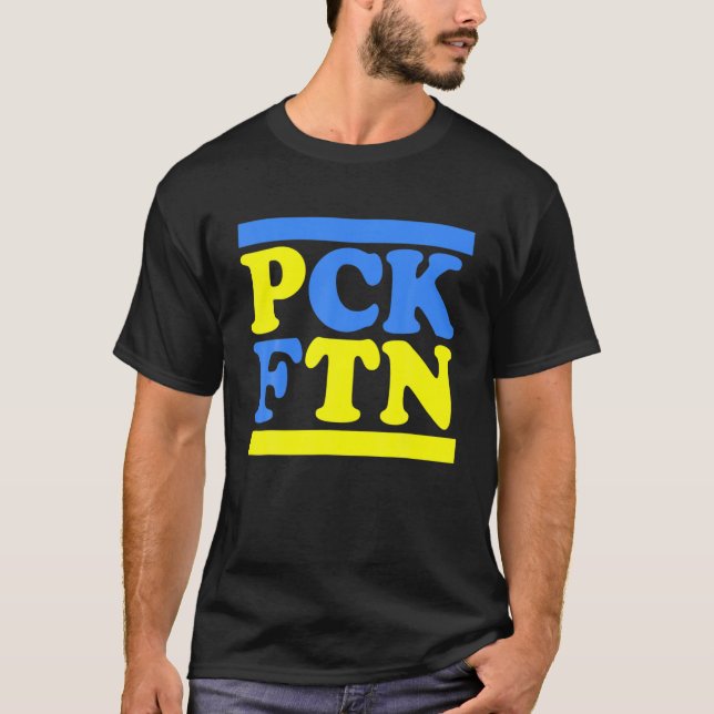 PCK FTN - Puck Futin I steht mit Unterstützung für T-Shirt (Vorderseite)