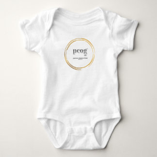 pcog Baby-Body WHISPY GOLD CIR Worte+Schrift Baby Strampler