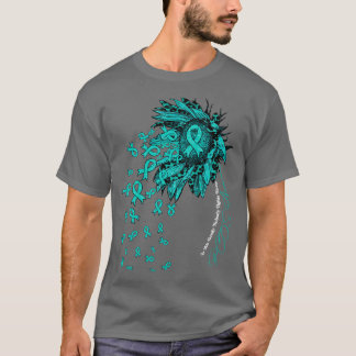 PCOS Awareness Awareness Sonnenblume Niemand kämpf T-Shirt