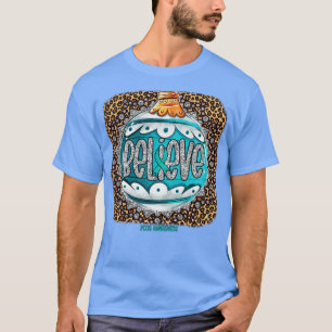 PCOS-Bewusstsein Bewusstsein Glauben Ornament Leop T-Shirt