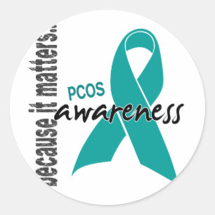 PCOS-Bewusstsein Runder Aufkleber