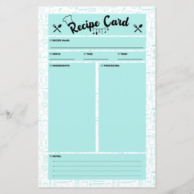 PCOS Friendly Recipe Card (Vorderseite)