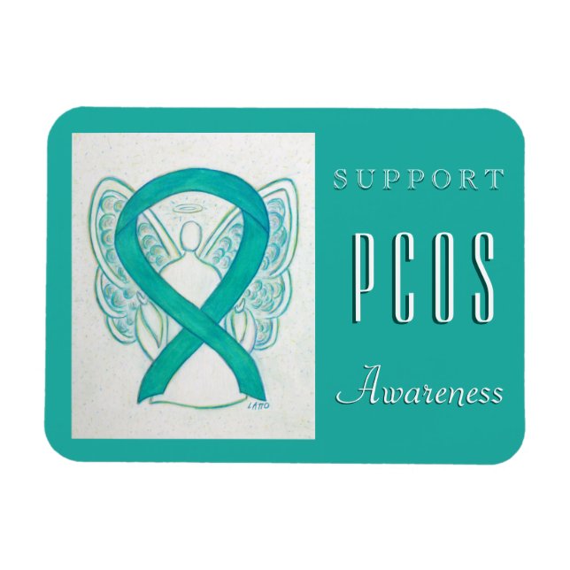 PCOS Polyzystische Ovarialsyndrom Sensibilisierung Magnet (Horizontal)