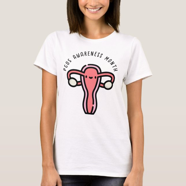 PCOS-Sensibilisierungsmonat T-Shirt (Vorderseite)