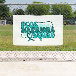 PCOS WARRIORS SQUAD Polyzystisches Ovarialsyndrom Banner
