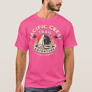 PCT 2024 Pazifischer Wappen Wandern im Camping Adv T-Shirt