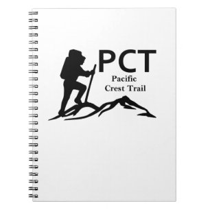 PCT - Pacific Wappen Trail Spiral Foto Notebook Notizblock