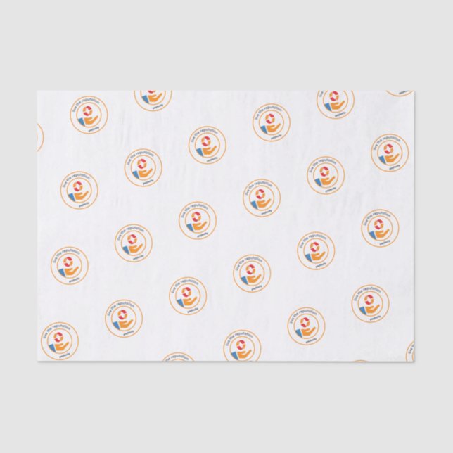 PCTY VALUES Gewebepapier "Live the Reputation" Seidenpapier (Vorderseite)