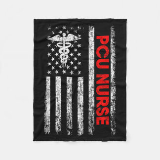 PCU-Krankenschwester Amerikanische Flagge PCU-Kran Fleecedecke