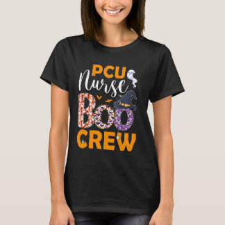PCU Nurse Boo Crew Spooky Boo Ghost Halloween Kost T-Shirt