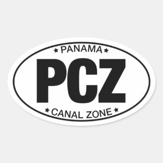 PCZ - Aufkleber für die Panamakanalzone