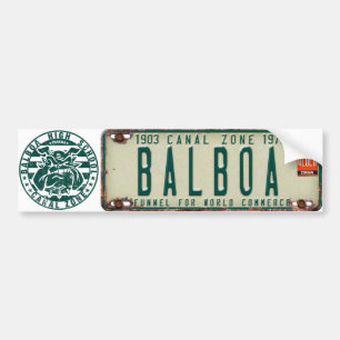 PCZ-Lizenzplatte & BHS: Balboa Autoaufkleber