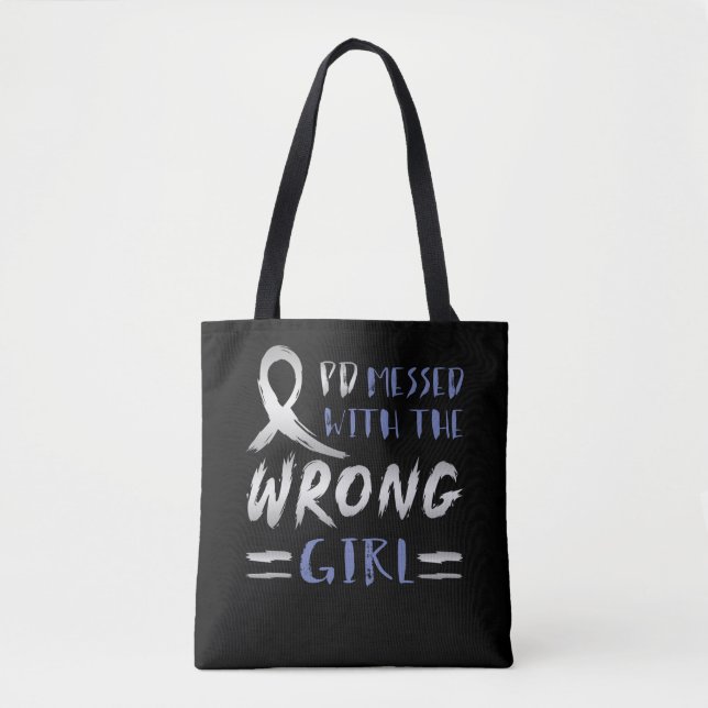PD-Nachrichten mit den falschen Girl Parkinsons Tasche (Vorderseite)