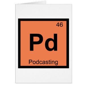 Pd - Periodisches Tabellensymbol der Podcasting Ch