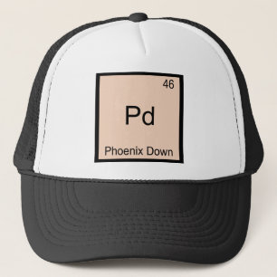 Pd - Phoenix Down Chemie-Element-Symbol-T-Shirt Truckerkappe