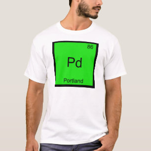 Pd - Portland City Chemie-Element-Symbol-T-Shirt T-Shirt