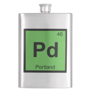 Pd - Portland Oregon Chemie Periodensystem Flachmann