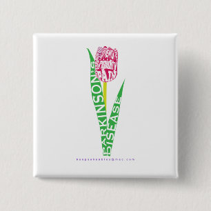 PD Wordy Tulip Button