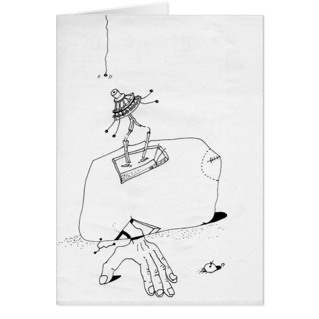 PDD Petits dessins faibles Carte Doodles grille-pa (Devant)