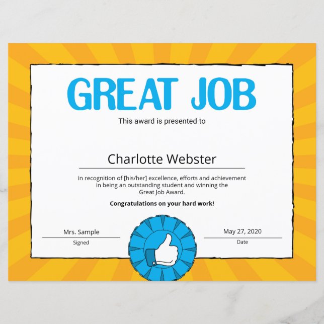 PDF zum Nachweis der Erzielung großer Arbeitsplätz (Vorderseite)