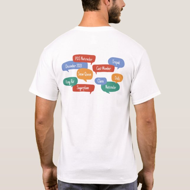 PDS Nutcracker 2021 Adult Cast Mitglied T - Shirt (Rückseite)