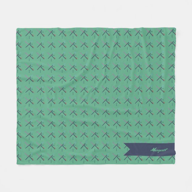 PDX Airport Carpet| Ein wertvoller Rug| Individuel Fleecedecke (Vorderseite (Horizontal))