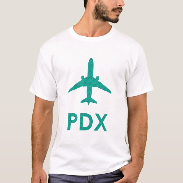 PDX Airport Carpet | PORTLAND T-Shirt (Vorderseite)