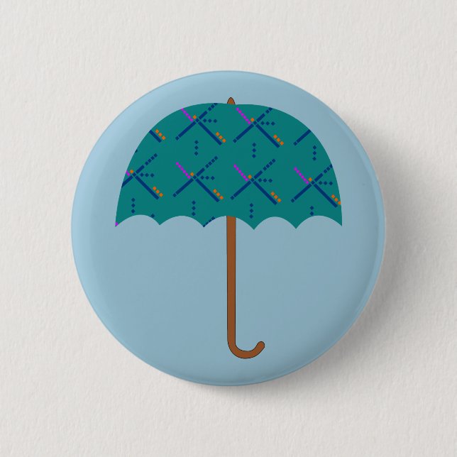PDX Flughafen Carpet Umbrella Button (Vorderseite)