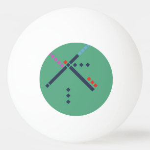 PDX Flughafen-Teppich Tischtennisball