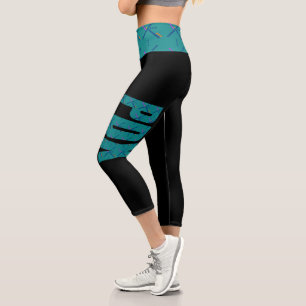 PDX Portland Airport Carpet Capri Leggings