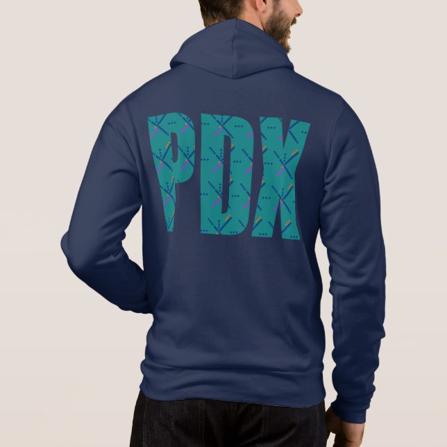 PDX Portland Airport Carpet Hoodie (Rückseite)