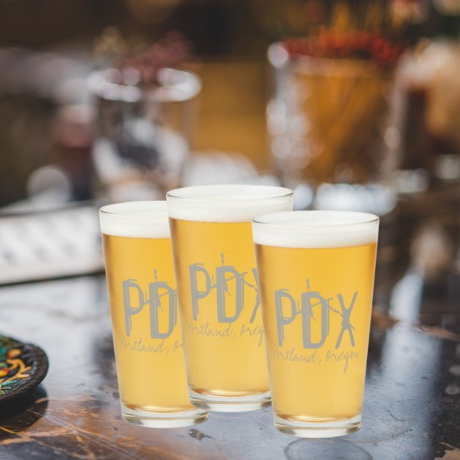 PDX Portland Airport Typografie Glas (Von Creator hochgeladen)