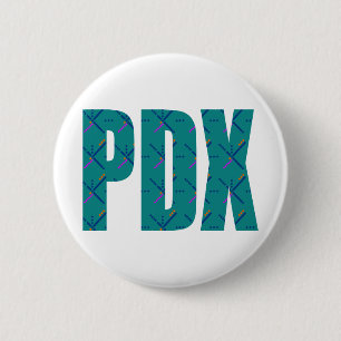 PDX Portland Flughafen-Teppich-Text Button