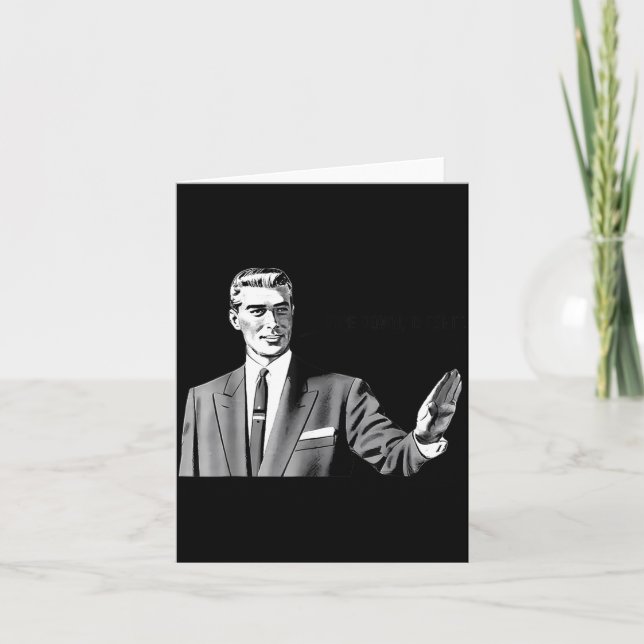 Pe Down Dip Funny Correction Guy Meme Funny Saying Karte (Vorderseite)