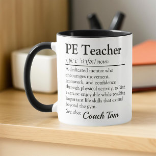 PE-Lehrer definiert Bewertung von Lehrkräften Tasse