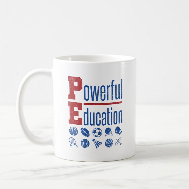 PE Leistungsstarke Bildung PE-Lehrer Kaffeetasse (Links)