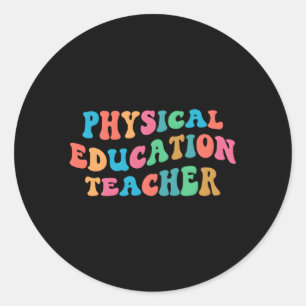 Pe Physical Bildung Teacher Groove Runder Aufkleber