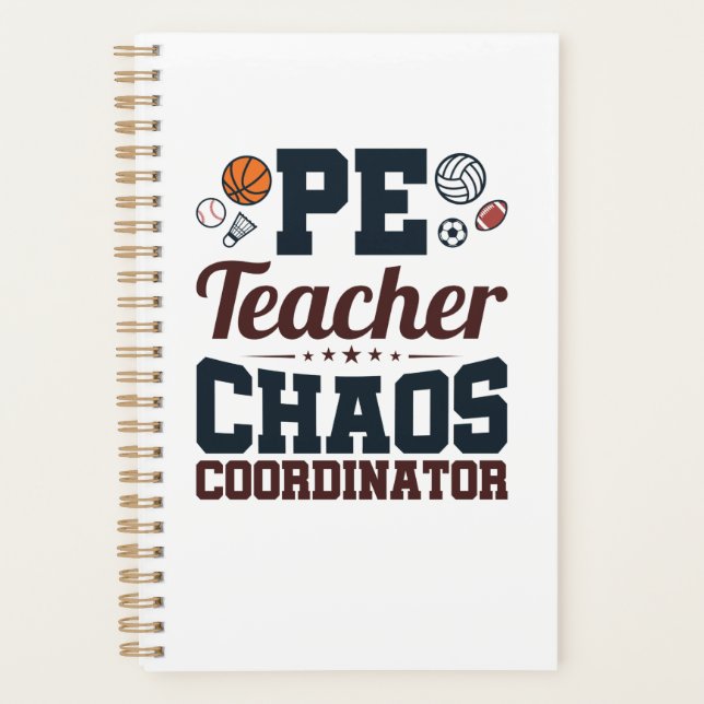 PE Teacher Chaos Koordinator Planer (Vorderseite)