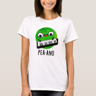 Pea-ano Funny Music Veggie Pea Pun T-Shirt