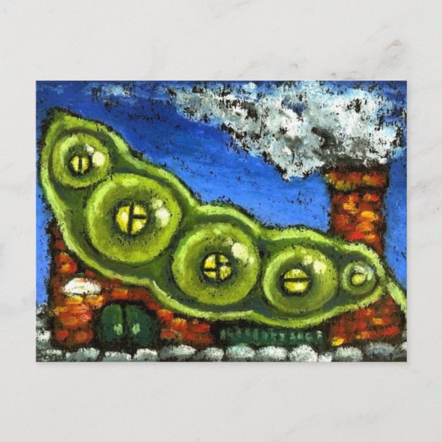 Pea Fairy House Postkarte (Vorderseite)