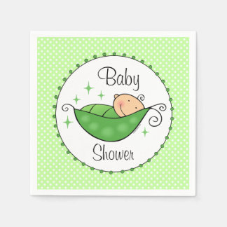 Pea in meinem Pod Serviette