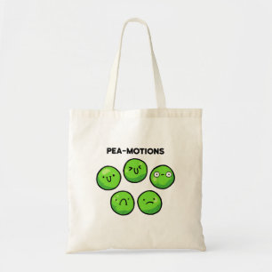 Pea-Motions Funny Gemüse Pun Tote Tasche