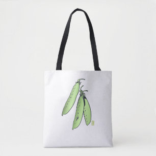 Pea Pods Sturdy Brushed Polyester Shoulder Tasche