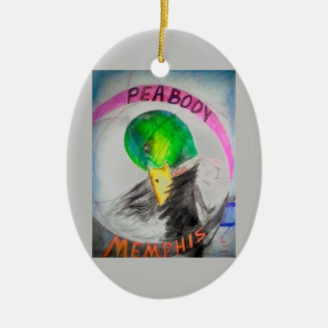 Peabody Memphis Keramik Ornament (Vorne)