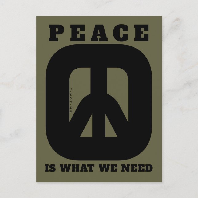 PEACE2 (IWWN) POSTKARTE (Vorderseite)