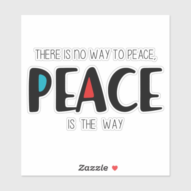 Peace 2 aufkleber (Blatt)